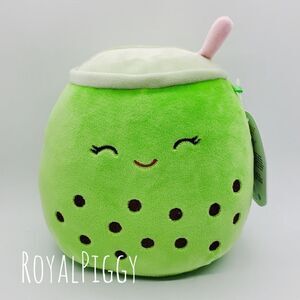 Squishmallow Sevda green boba foodie 7-8" Kellytoy Plush
